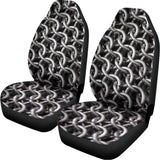 Chainmail Ring Pattern Print Universal Fit Car Seat Covers 102422