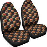 Cheeseburger Pattern Print Universal Fit Car Seat Covers 102422