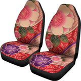 Cherry Blossom Kimono Pattern Print Universal Fit Car Seat Covers 102422
