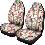 Cherry Blossom Peacock Print Universal Fit Car Seat Covers 102422