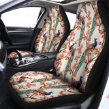 Cherry Blossom Peacock Print Universal Fit Car Seat Covers 102422