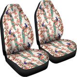 Cherry Blossom Peacock Print Universal Fit Car Seat Covers 102422