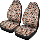 Chicken Painting Pattern Print Universal Fit Car Seat Covers 102422