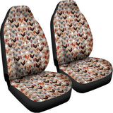 Chicken Painting Pattern Print Universal Fit Car Seat Covers 102422