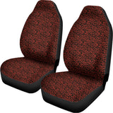 Chinese Cloud Pattern Print Universal Fit Car Seat Covers 102422