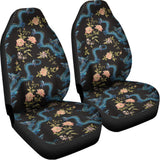 Chinese Dragon And Flower Pattern Print Universal Fit Car Seat Covers 102422