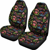 Chinese Dragon Flower Pattern Print Universal Fit Car Seat Covers 102422