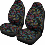 Chinese Dragon Pattern Print Universal Fit Car Seat Covers 102422
