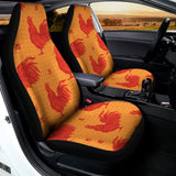 Chinese Rooster Pattern Print Universal Fit Car Seat Covers 102422