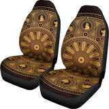 Chinese Zodiac Calendar Signs Print Universal Fit Car Seat Covers 102422