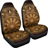 Chinese Zodiac Calendar Signs Print Universal Fit Car Seat Covers 102422
