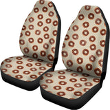 Chocolate Donuts Pattern Print Universal Fit Car Seat Covers 102422