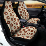 Chocolate Donuts Pattern Print Universal Fit Car Seat Covers 102422