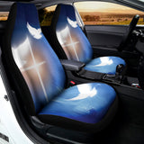 Christian Cross And White Doves Print Universal Fit Car Seat Covers 102422