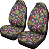 Christmas Berry And Candy Pattern Print Universal Fit Car Seat Covers 102422