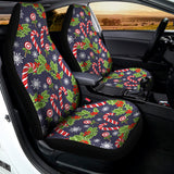 Christmas Berry And Candy Pattern Print Universal Fit Car Seat Covers 102422