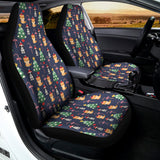 Christmas Boston Terrier And Corgi Print Universal Fit Car Seat Covers 102422