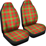 Christmas Buffalo Plaid Print Universal Fit Car Seat Covers 102422