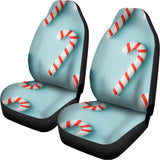 Christmas Candy Candies Pattern Print Universal Fit Car Seat Covers 102422