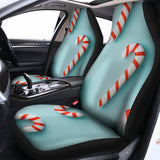 Christmas Candy Candies Pattern Print Universal Fit Car Seat Covers 102422