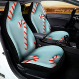 Christmas Candy Candies Pattern Print Universal Fit Car Seat Covers 102422