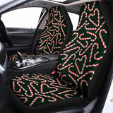 Christmas Candy Cane Pattern Print Universal Fit Car Seat Covers 102422