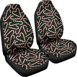 Christmas Candy Cane Pattern Print Universal Fit Car Seat Covers 102422