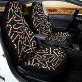 Christmas Candy Cane Pattern Print Universal Fit Car Seat Covers 102422