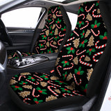 Christmas Cookie And Candy Pattern Print Universal Fit Car Seat Covers 102422