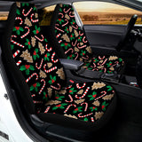 Christmas Cookie And Candy Pattern Print Universal Fit Car Seat Covers 102422