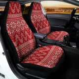 Christmas Festive Knitted Pattern Print Universal Fit Car Seat Covers 102422