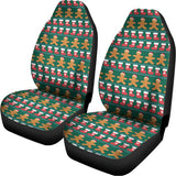 Christmas Gingerbread Man Pattern Print Universal Fit Car Seat Covers 102422