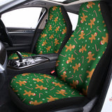 Christmas Gingerbread Pattern Print Universal Fit Car Seat Covers 102422