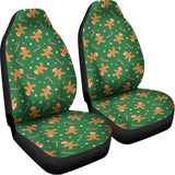 Christmas Gingerbread Pattern Print Universal Fit Car Seat Covers 102422