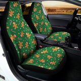 Christmas Gingerbread Pattern Print Universal Fit Car Seat Covers 102422