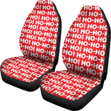 Christmas Ho Ho Ho Pattern Print Universal Fit Car Seat Covers 102422