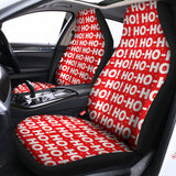 Christmas Ho Ho Ho Pattern Print Universal Fit Car Seat Covers 102422