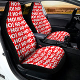 Christmas Ho Ho Ho Pattern Print Universal Fit Car Seat Covers 102422