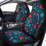 Christmas Holiday Elements Pattern Print Universal Fit Car Seat Covers 102422