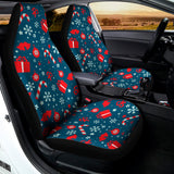 Christmas Holiday Elements Pattern Print Universal Fit Car Seat Covers 102422