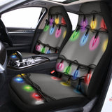 Christmas Holiday Lights Print Universal Fit Car Seat Covers 102422