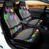 Christmas Holiday Lights Print Universal Fit Car Seat Covers 102422