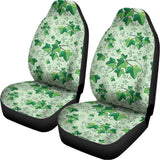 Christmas Ivy Leaf Pattern Print Universal Fit Car Seat Covers 102422