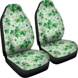 Christmas Ivy Leaf Pattern Print Universal Fit Car Seat Covers 102422