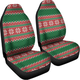 Christmas Knitted Pattern Print Universal Fit Car Seat Covers 102422
