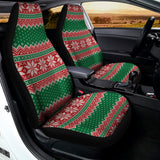 Christmas Knitted Pattern Print Universal Fit Car Seat Covers 102422