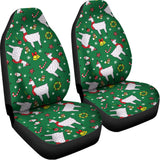 Christmas Llama Pattern Print Universal Fit Car Seat Covers 102422
