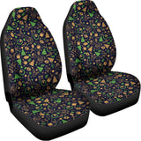 Christmas Party Elements Pattern Print Universal Fit Car Seat Covers 102422