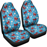 Christmas Party Knitted Pattern Print Universal Fit Car Seat Covers 102422