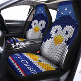 Christmas Penguin Knitted Print Universal Fit Car Seat Covers 102422